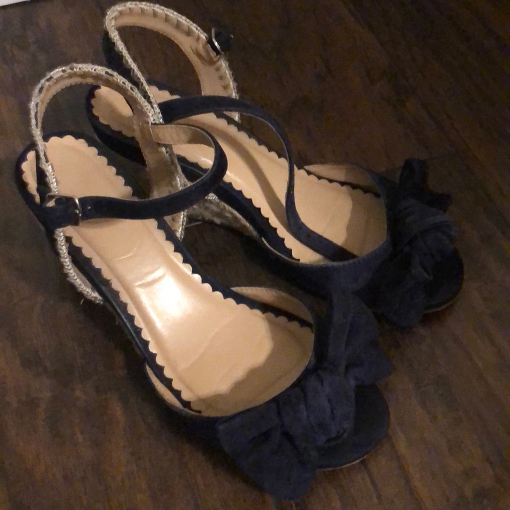 Navy blue wedges